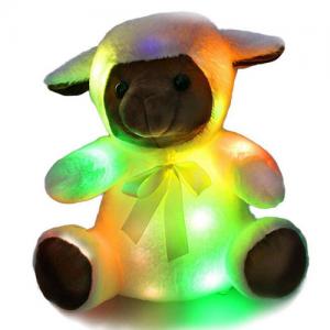 Custom LED light doll lovely plush toy