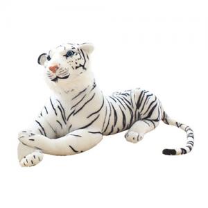 New Style Big Soft Simulation Kids White Tiger Stuffed Plush Animal Toys