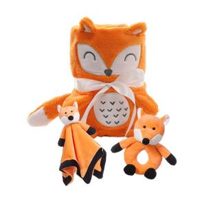 Cute Baby Blanket Stuffed Animal Toy Gift Set Soft Plush Animal Toy