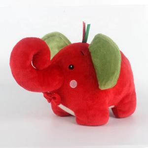 Hot Sell Super Soft Fabric Cute Baby Comfort Elephant Stuffed Toys Red Plush Elephant Toy 